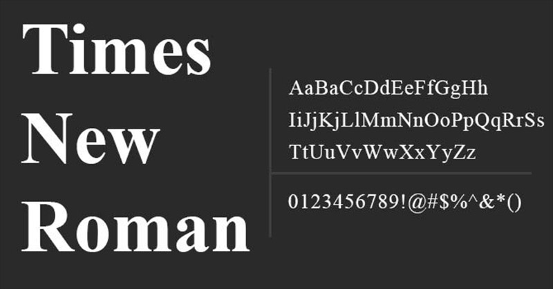 Times-New-Roman-Fonts